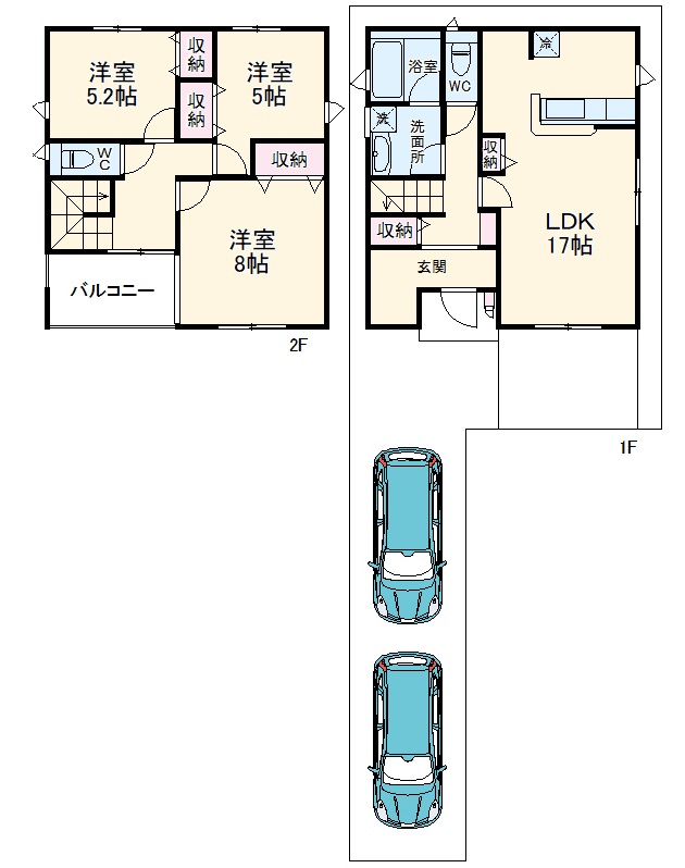 クレイドルガーデンさいたま市岩槻区本宿第4 7号棟の間取り
