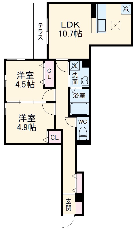 シャトン湘南藤沢の間取り