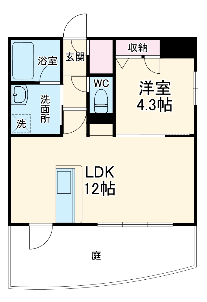 I’s GIFUEKIMAEの間取り