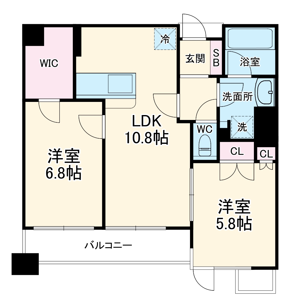 セーシェル本八幡の間取り