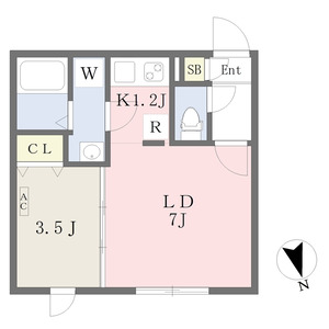 quador吹上NORTHの間取り