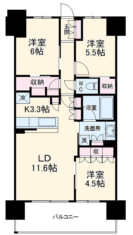 レーベン名古屋松重町GRAND AUBEの間取り