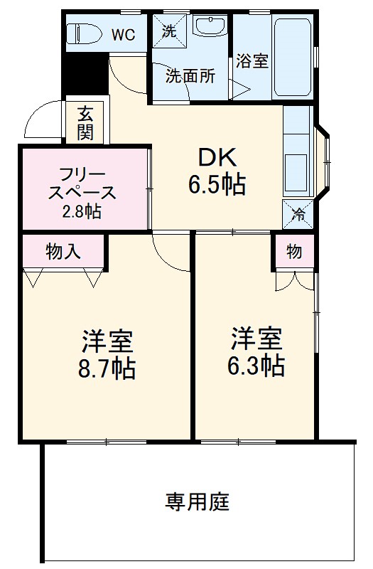 アカリサンパークの間取り