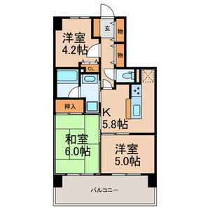 マイキャッスル柏豊四季の間取り