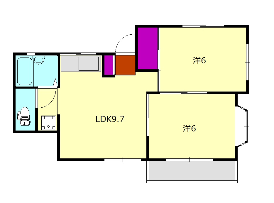 プラムハイツの間取り