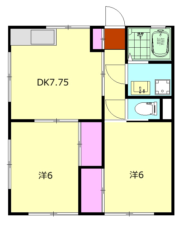 ハピネス芳の間取り