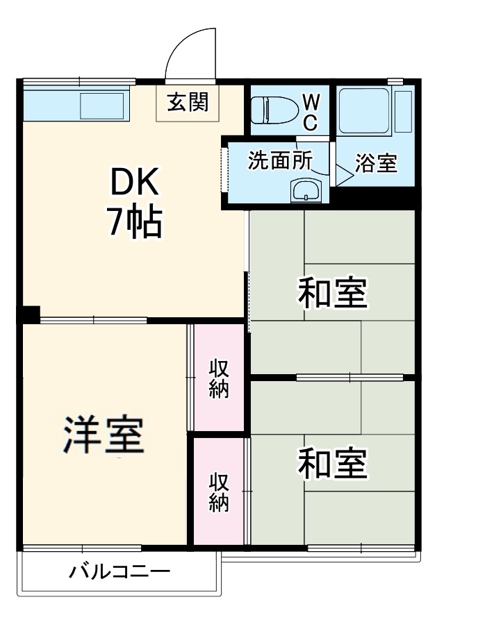 小泉ハイツBの間取り