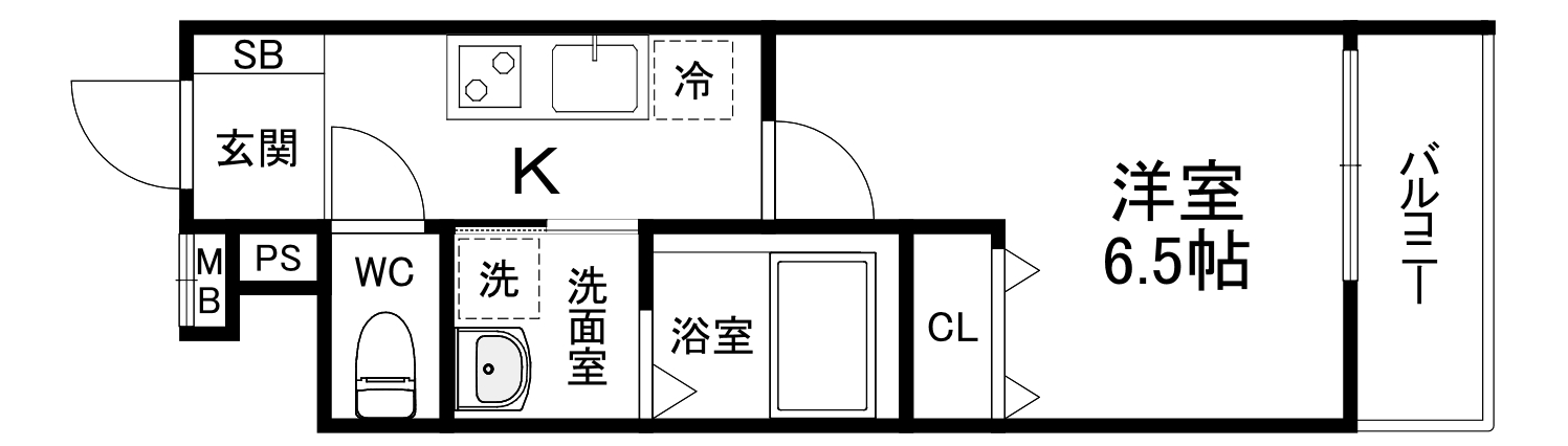 フジパレス緑橋EASTの間取り