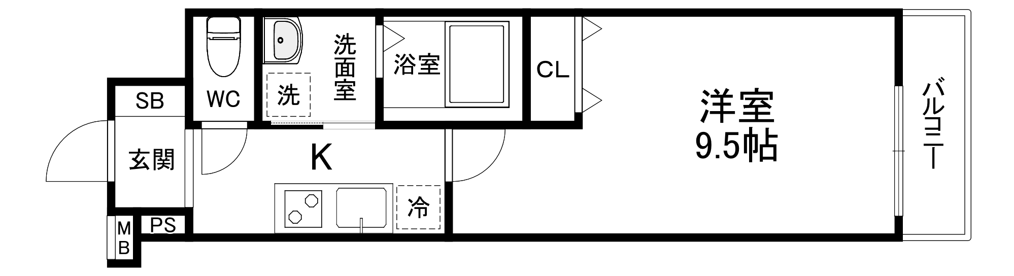 フジパレス新森古市の間取り