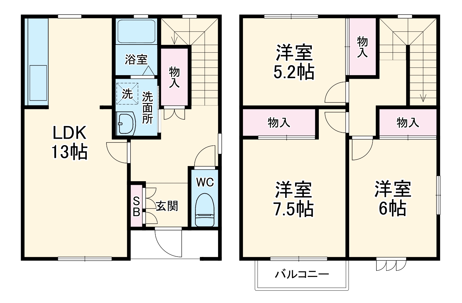 テラスパークなかの間取り