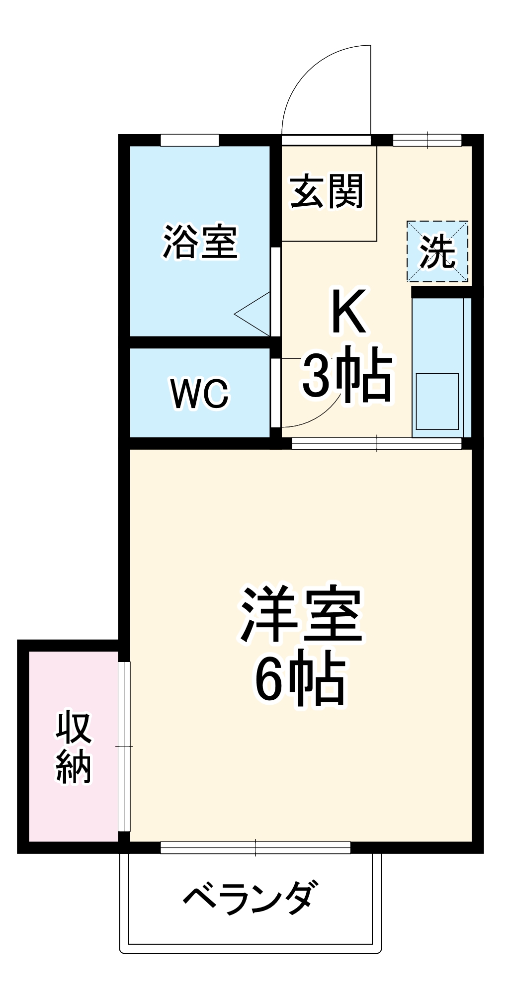 アーバン折立 南棟の間取り