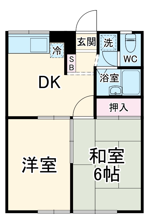 サンウッドⅠの間取り