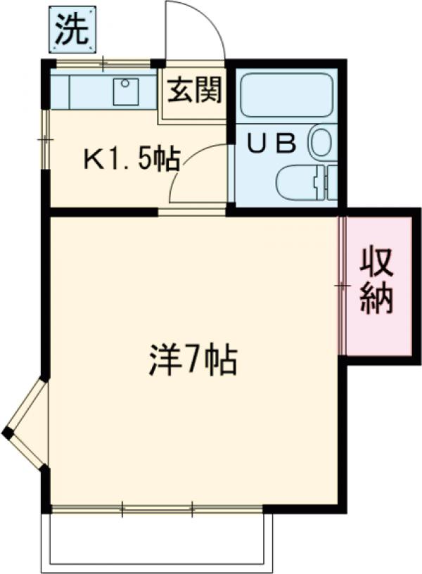 八雲の完工年月(1985年3月)築の賃貸アパートの間取り