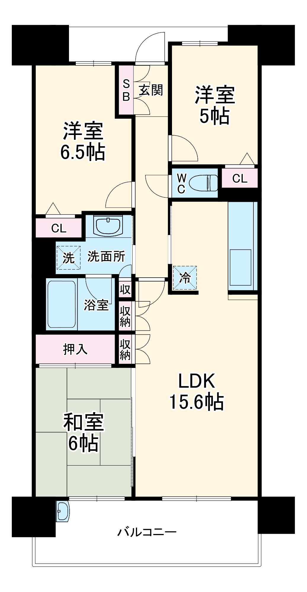 フロンティア・グリーンフォートの間取り