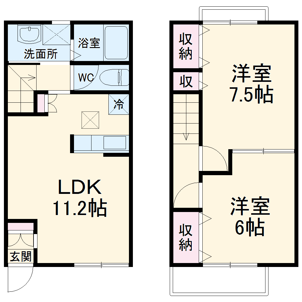 AZUR望月 Aの間取り