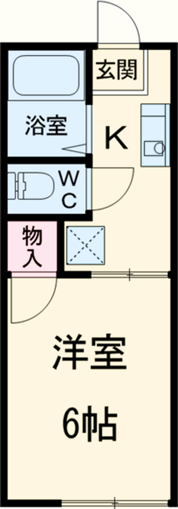 ベルゾーネ田村Cの間取り