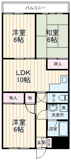 ソーラムすみよし台の間取り