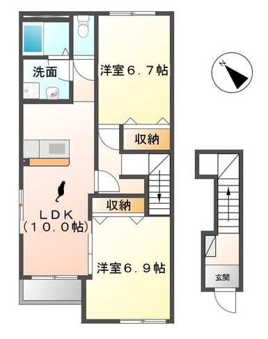 サンモールヤマトの間取り