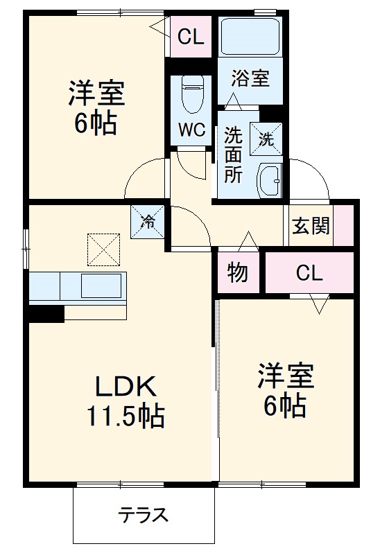 Casa felice Bの間取り