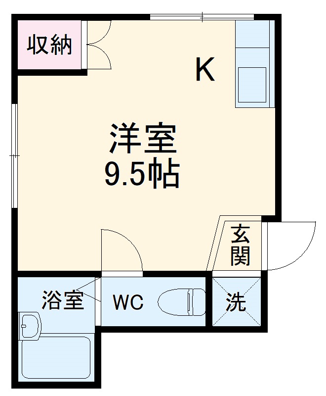 裕ハイツ・201号室の間取り