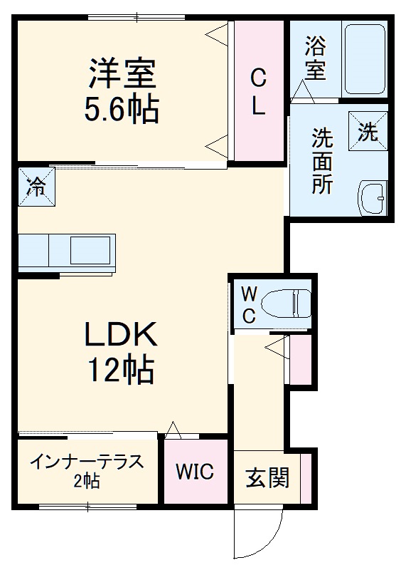 上和田の完工年月(2023年6月)築の賃貸アパートの間取り