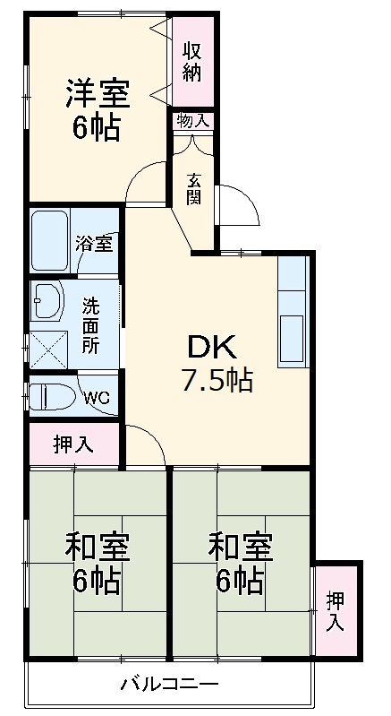村田ハイツの間取り