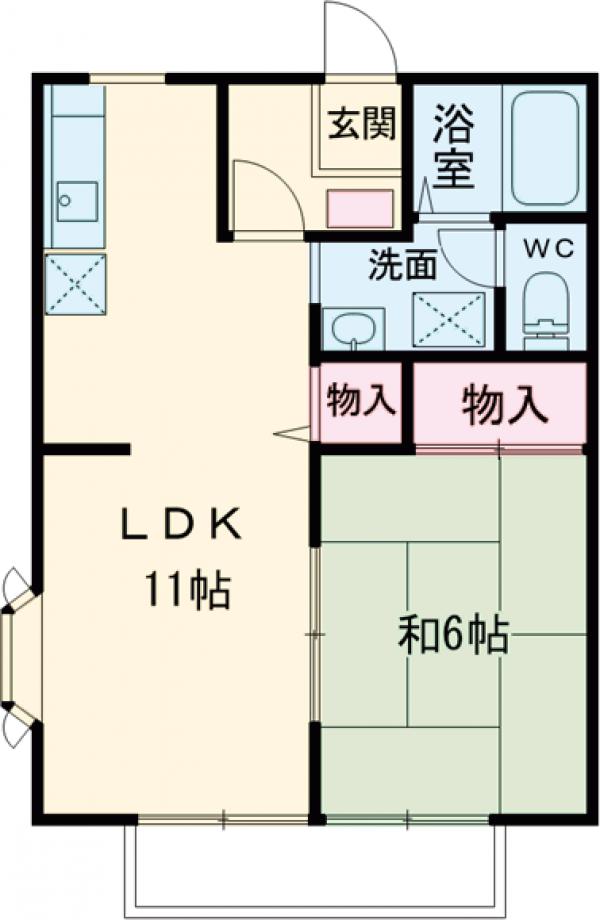 アムールアドニスⅠの間取り