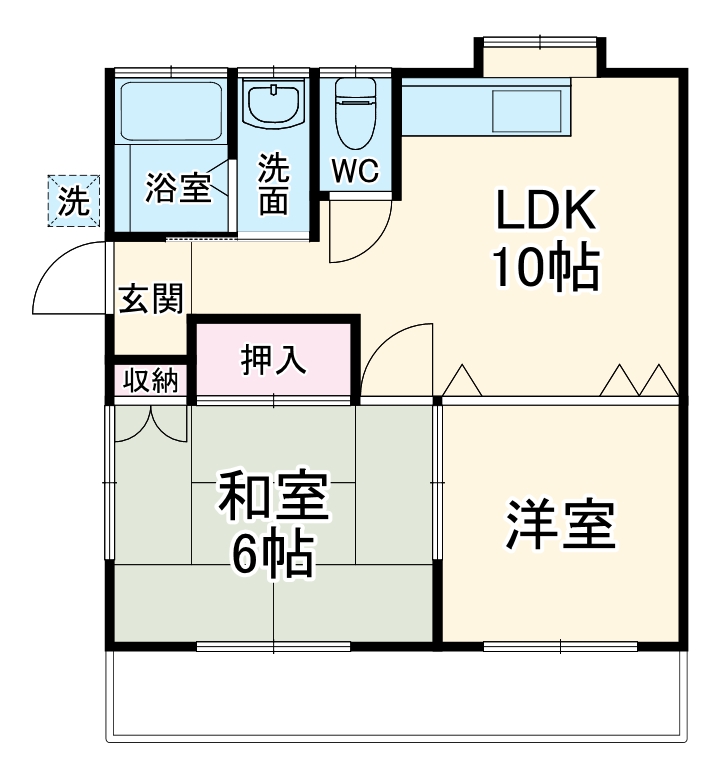 第2ハイツ富塚の間取り