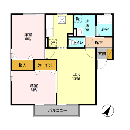 サンパティークの間取り