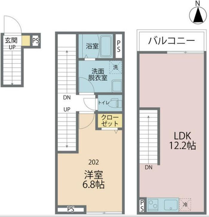 カインドネス武蔵関の間取り
