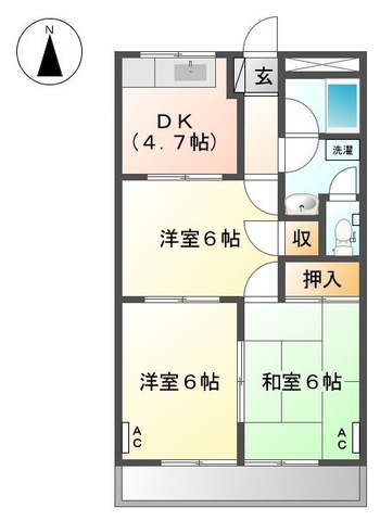 Florence吉野の間取り