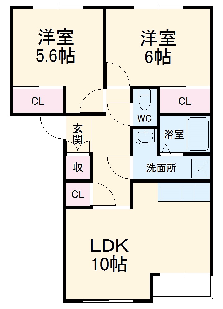 サンミラドールAの間取り