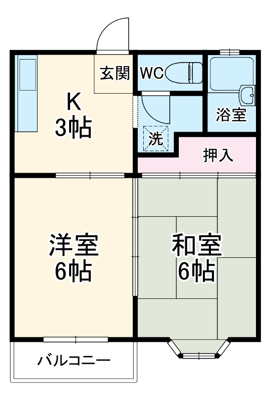 クレスト中村の間取り