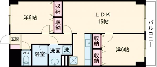 カーサ501の間取り