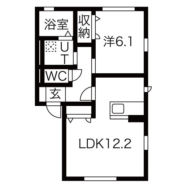ベルカーサBの間取り