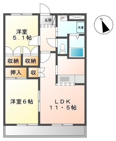 レジデンス南台の間取り