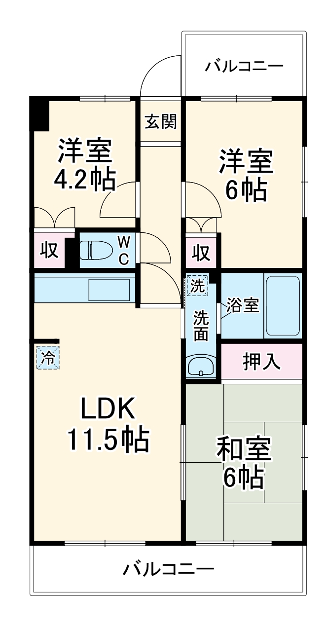サンパークヒルズ高砂の間取り