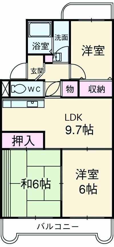 サンハイム神谷の間取り