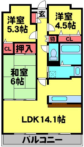 クエスタ柏の間取り