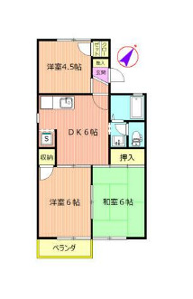 セジュールプラム・Cの間取り