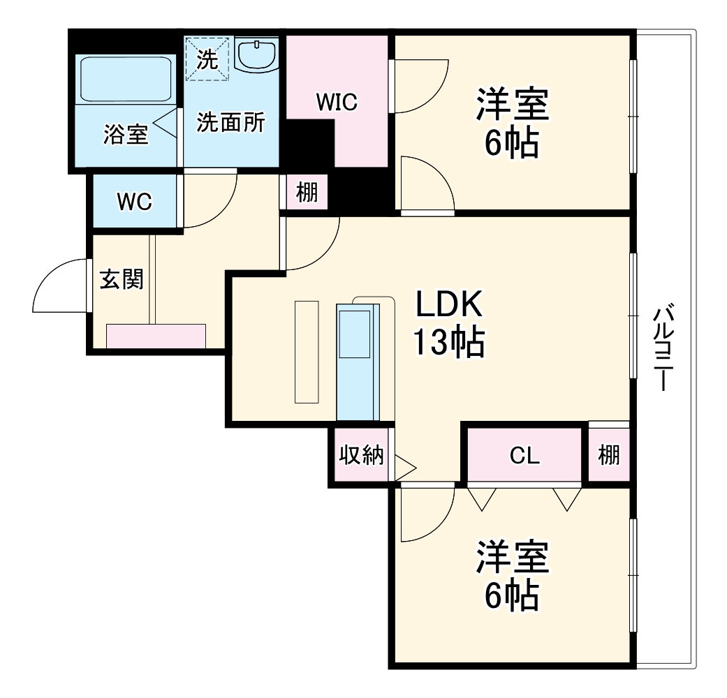 パヴィヨン豊中の間取り