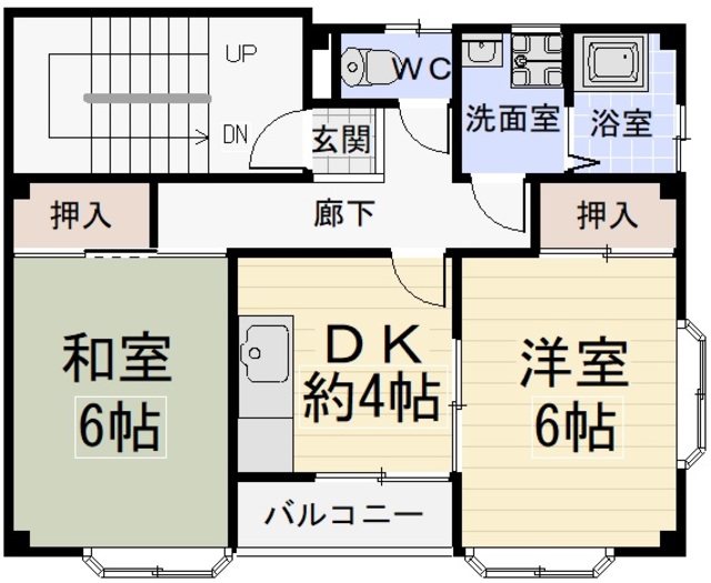 早川コーポⅡの間取り