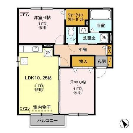 カサベルデ Aの間取り
