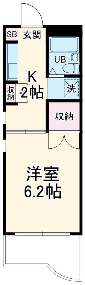 パールハイツ東八幡の間取り