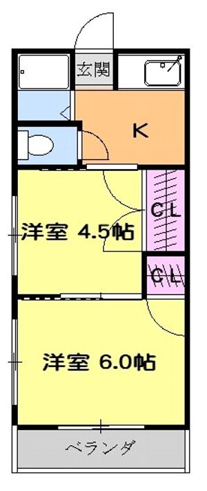 コーポ庄南の間取り
