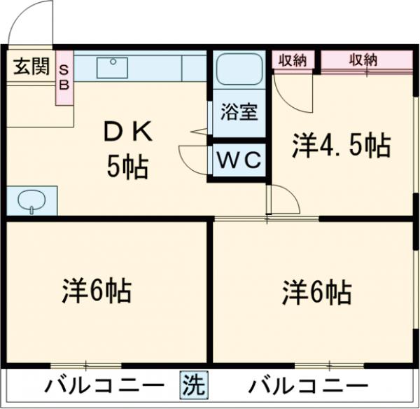 光マンションの間取り