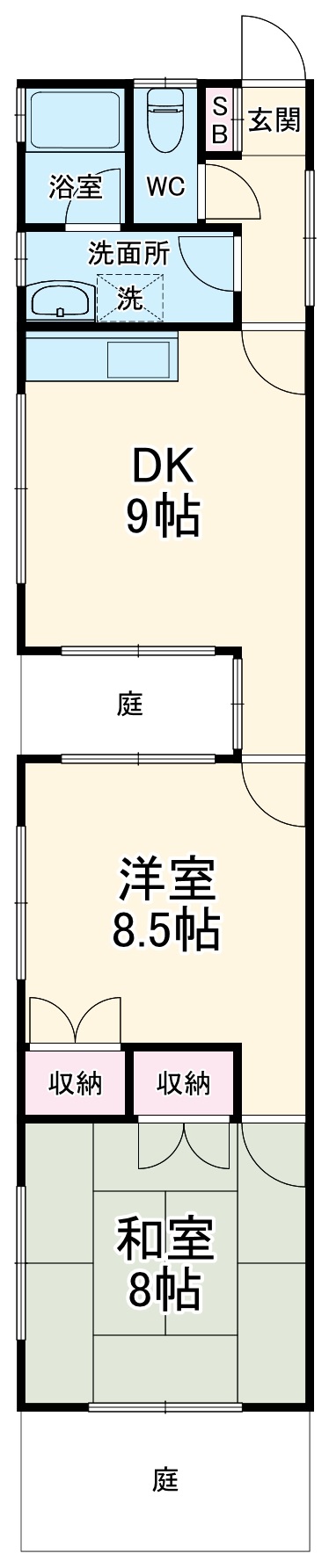 パティオⅠの間取り