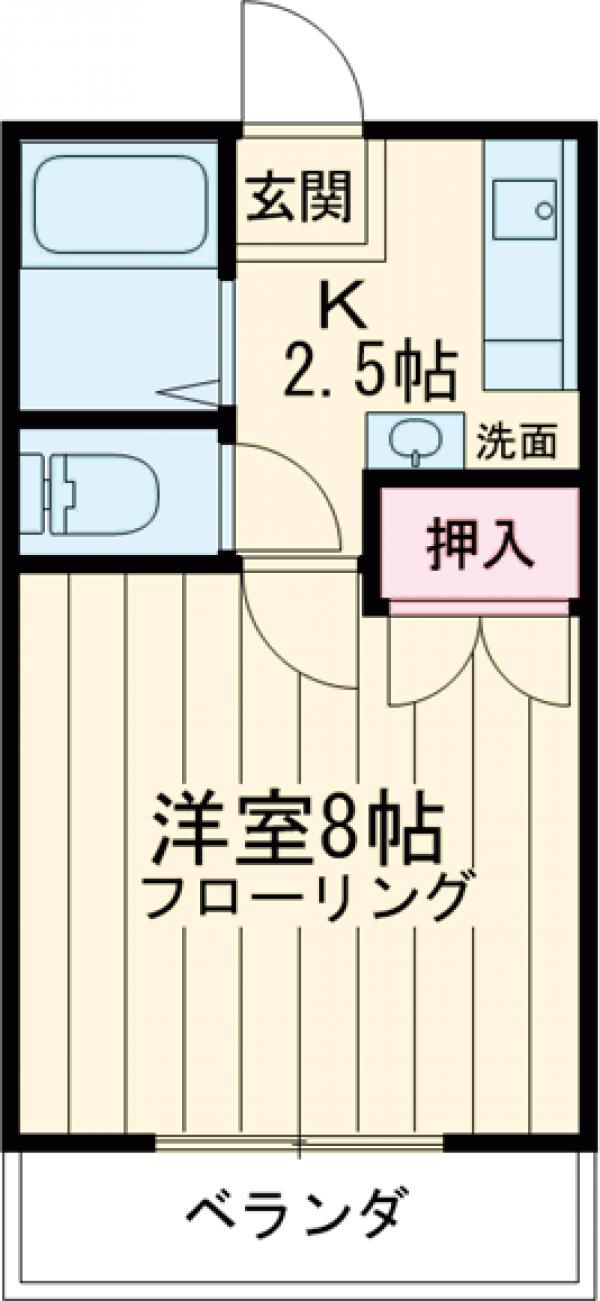 ベルハイムAの間取り