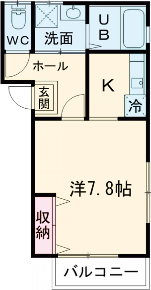 ボヌール北小岩・101号室の間取り