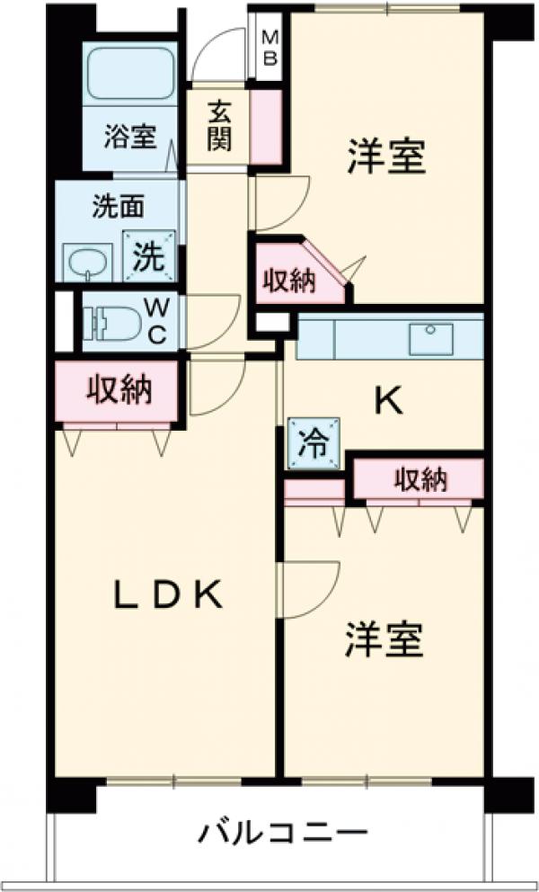 UURコート白鷺の間取り